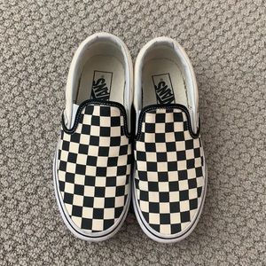 Vans Checkered slip ons platform